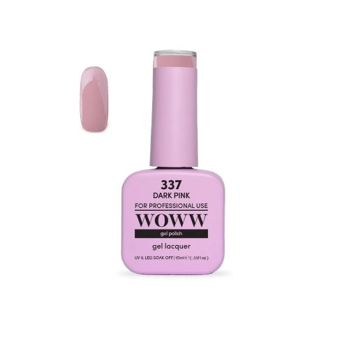 Ημιμόνιμο Βερνίκι New Woww Cosmetics 10ml Dark Pink - 337